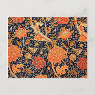 Carte Postale Vintage motif floral, William Morris