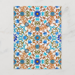 Carte Postale Vintage motif floral, William Morris