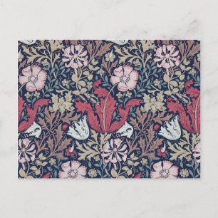 Carte Postale Vintage motif floral, William Morris