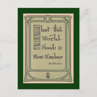 Carte Postale Vintage Moto Roycroft World Kindness