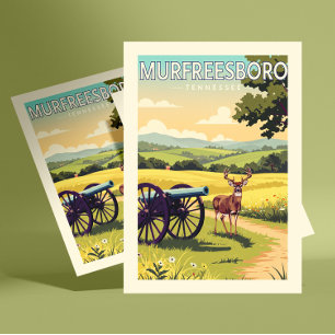 Carte Postale Vintage Murfreesboro Tennessee