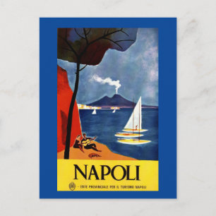 Carte Postale Vintage Napoli Voyage Amour Romance