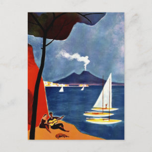 Carte Postale Vintage Napoli Voyage Amour Romance