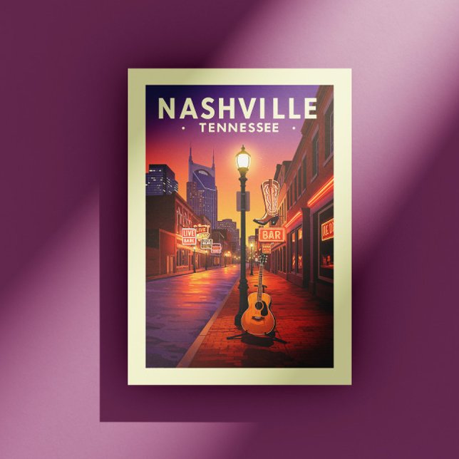 Carte Postale Vintage Nashville Tennessee (Créateur téléchargé)
