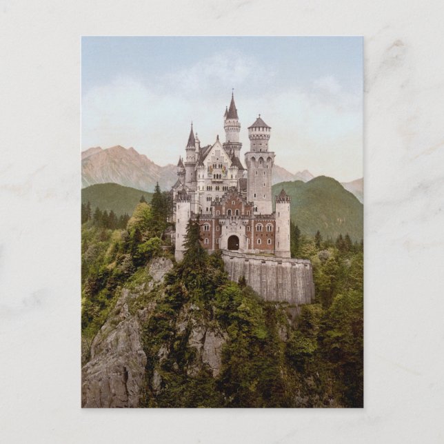 Carte Postale Vintage Neuschwanstein Bayern (Devant)