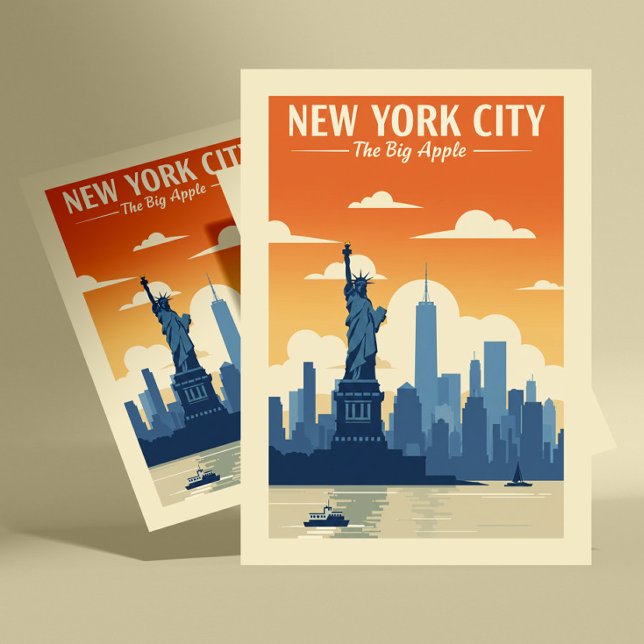 Carte Postale Vintage New York (Créateur téléchargé)