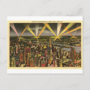 Carte Postale Vintage New York City Skyline