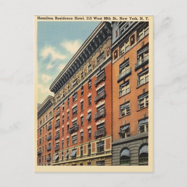 Carte Postale Vintage New York City Street (Devant)