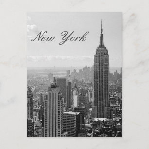 Carte postale vintage New York Script
