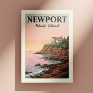 Carte Postale Vintage Newport Rhode Island