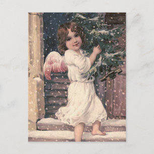 Carte postale Vintage Noël "Angel Delivery"