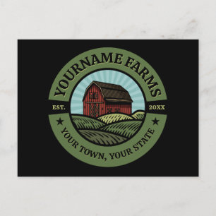 Carte Postale Vintage NOM AJOUT DE L'Étanche Campagne Agricole