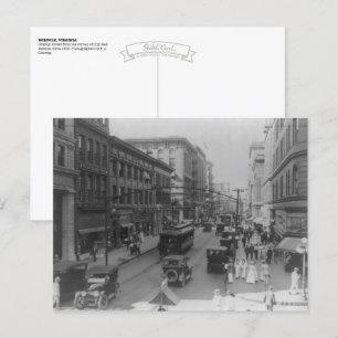 Carte Postale Vintage Norfolk, VA 1915 : Granby à City Hall Ave.