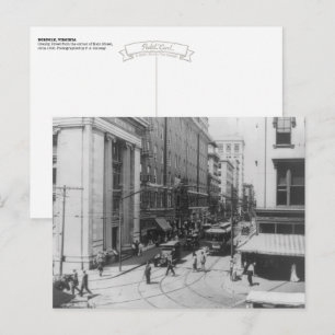 Carte Postale Vintage Norfolk, VA Photo : Granby at Main, 1915