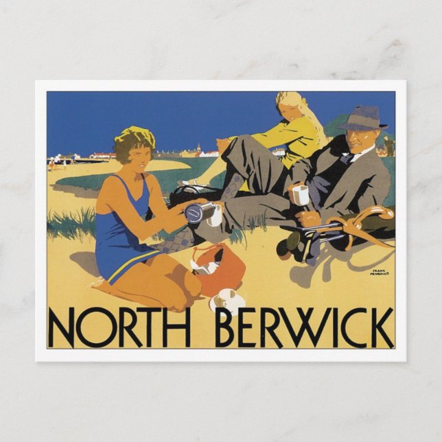 Carte Postale Vintage North Berwick (Devant)