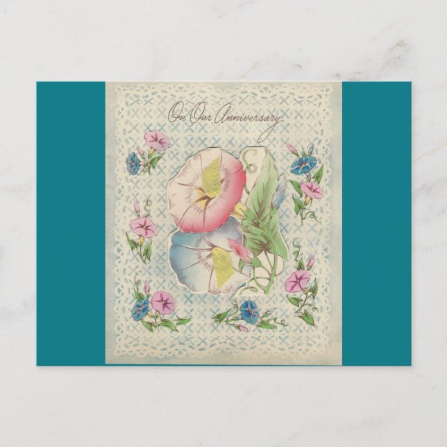 Carte Postale Vintage Notre Anniversaire "Mario" 1 (Devant)