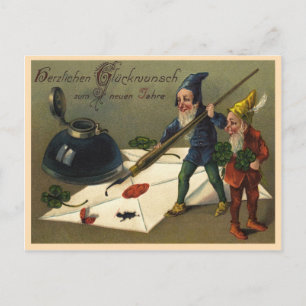 Carte Postale Vintage Nouvelle-Année