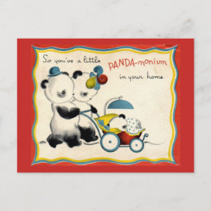 Carte postale vintage nouvelle arrivée