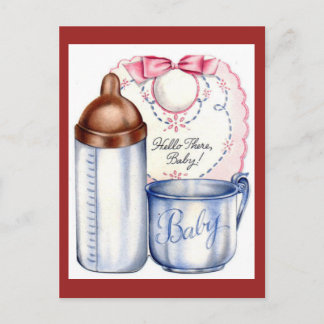 Carte postale vintage nouvelle arrivée