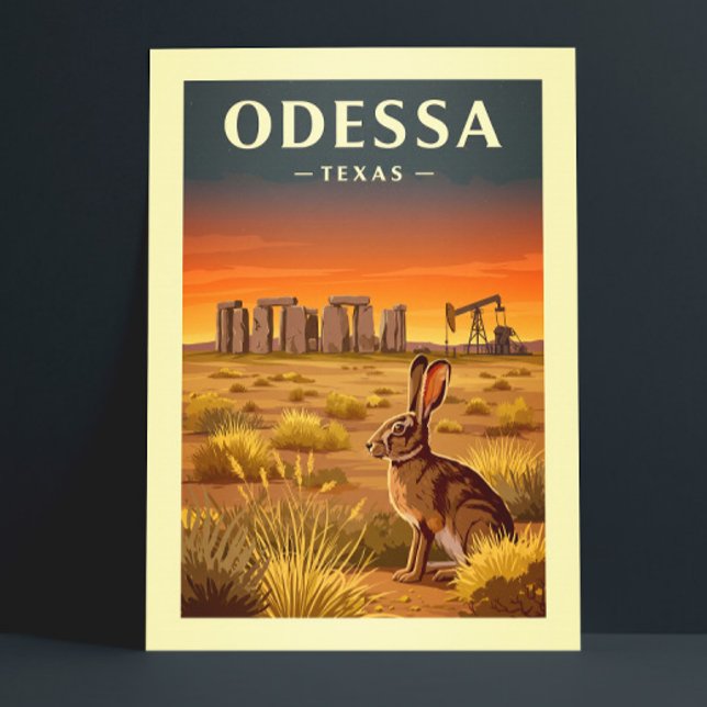 Carte Postale Vintage Odessa Texas (Créateur téléchargé)
