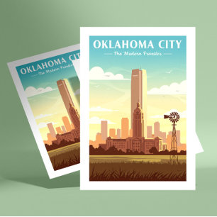 Carte Postale Vintage Oklahoma City
