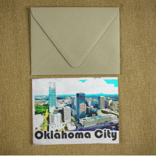 Carte Postale Vintage Oklahoma City Travel View