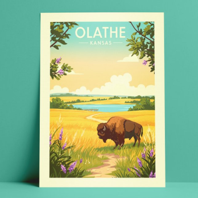 Carte Postale Vintage Olathe Kansas (Créateur téléchargé)