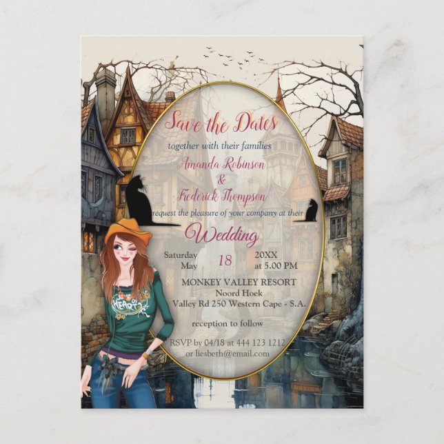 Carte Postale Vintage Old Amsterdam Art (Devant)