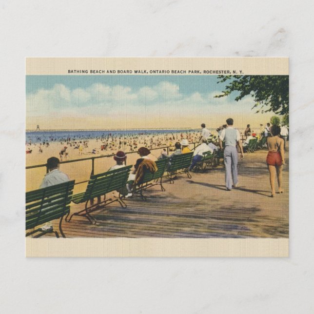 Carte postale vintage Ontario Beach Park Rochester (Devant)
