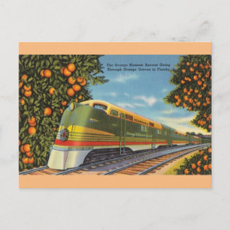 Carte postale vintage Orange Blossom Special Train
