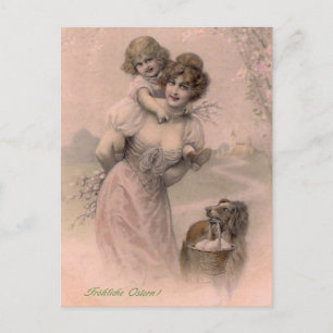 Carte postale vintage Ostern