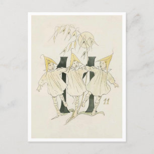 Carte Postale Vintage Ottilia Adelborg Numéro floral - 11