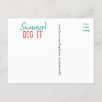 Carte postale vintage outil jardin par Diane Helle