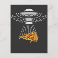 Vintage OVNI Pizza Enlèvement Alien Retro vaisseau