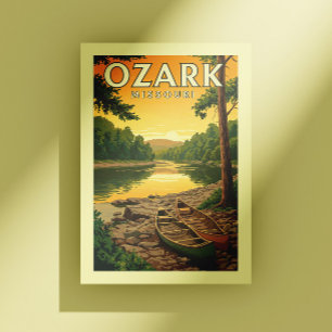 Carte Postale Vintage Ozark Missouri