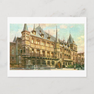 Carte Postale Vintage Palais Grand-Ducal, Luxembourg