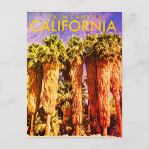 Carte postale vintage Palm Canyon Travel