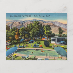 Carte Postale Vintage, Palm Springs, Californie