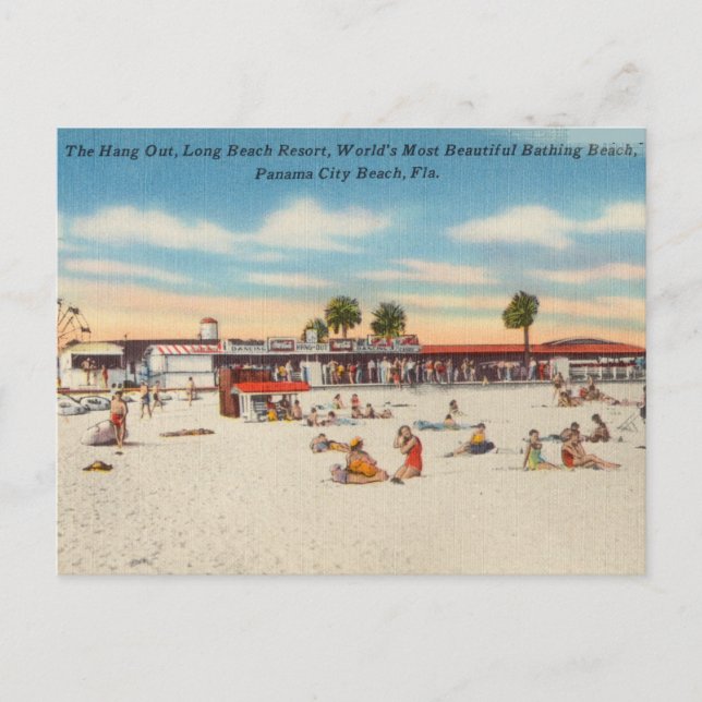 Carte Postale Vintage Panama City Beach, Floride (Devant)