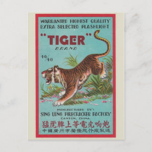 Carte postale vintage Paquet Firecracker