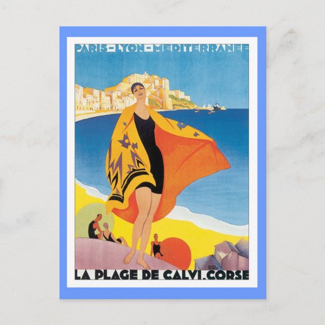 Carte Postale Vintage Paris Lyon Méditerranée (Devant)