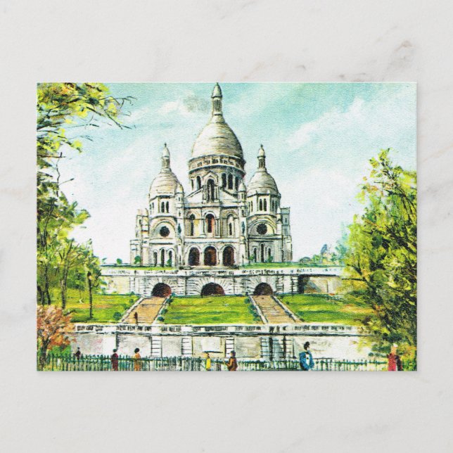 Carte Postale Vintage Paris, Paris, Montmatre, Sacre Coeur (Devant)