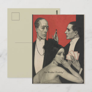 Carte Postale Vintage Pas Encore Un Anniversaire Art Gens