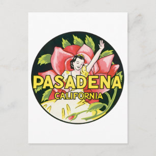 Carte Postale Vintage Pasadena Californie
