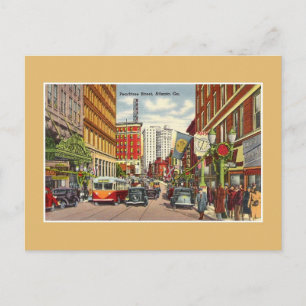 Carte Postale Vintage Peachtree Street Atlanta GA