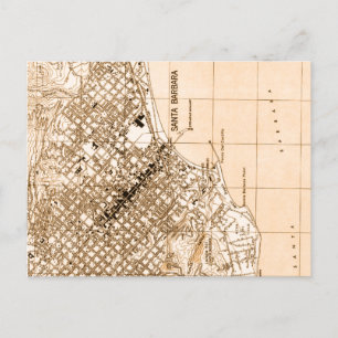 Carte postale vintage père Noël Barbara