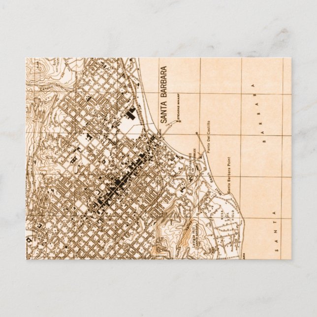 Carte postale vintage père Noël Barbara (Devant)