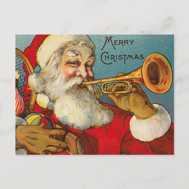 Carte postale vintage Père Noël Christmas (Devant)