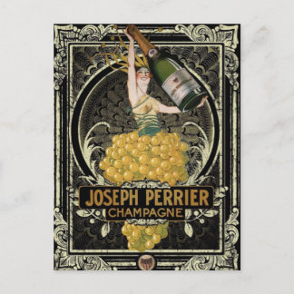 Carte postale vintage Perrier Champagne