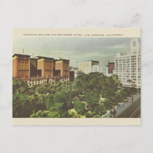 Carte postale vintage Pershing Carré Los Angeles